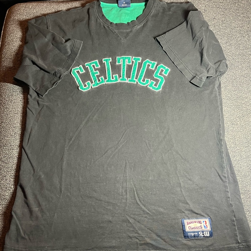 Boston Celtics Hardwood Classics by G-III and Carl Banks Black T Shirt size XL